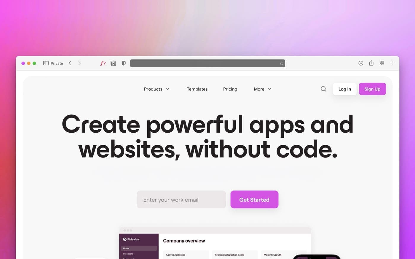 Ejemplo de web profesional creada por Webfy